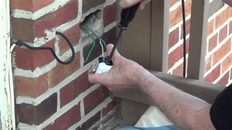 how to change a wire in it outside electric box|adding electrical boxes outside.